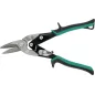 Nożyce do blachy 250mm, CR-MO, zielone-prawe, skala