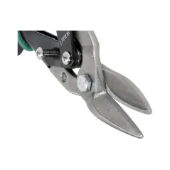 Nożyce do blachy 250mm, CR-MO, zielone-prawe, skala