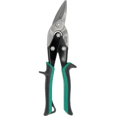 Nożyce do blachy 250mm, CR-MO, zielone-prawe, skala