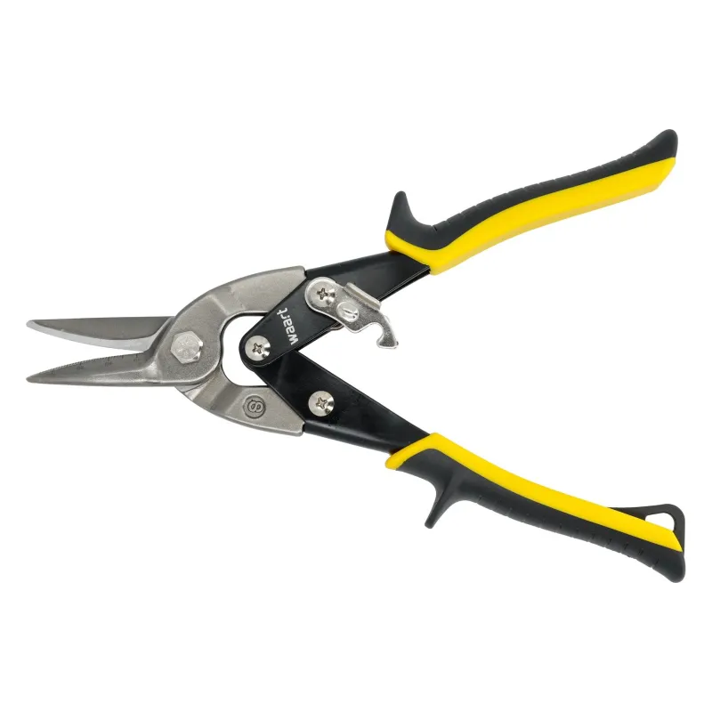 Nożyce do blachy 250mm, CR-MO, żółte-proste, skala