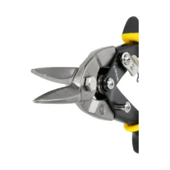 Nożyce do blachy 250mm, CR-MO, żółte-proste, skala