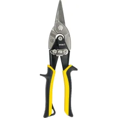 Nożyce do blachy 250mm, CR-MO, żółte-proste, skala
