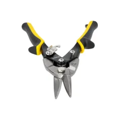 Nożyce do blachy 250mm, CR-MO, żółte-proste, skala