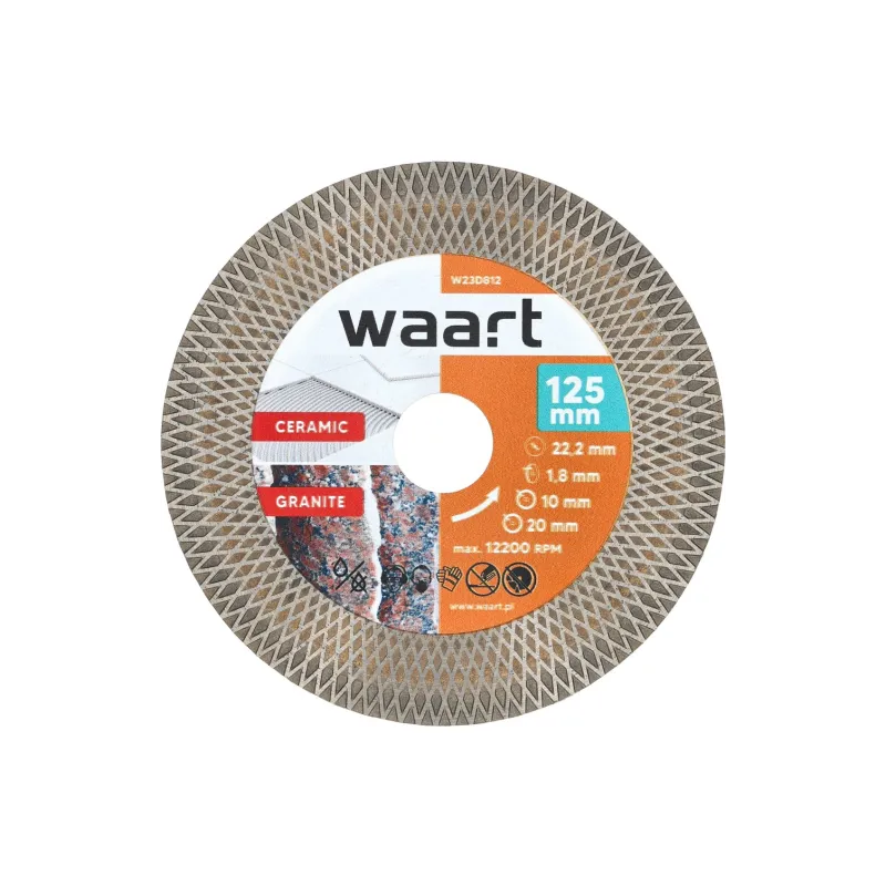 Tarcza diamentowa 125 x 22.2, do cięcia - fazowania