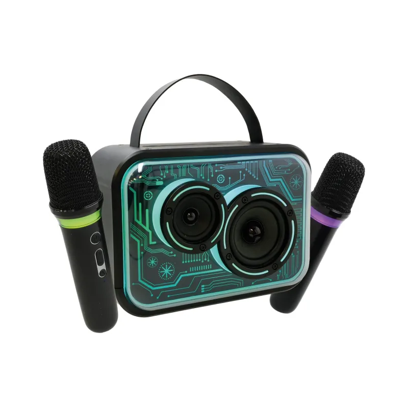 Głośnik karaoke 2x mikrofon
