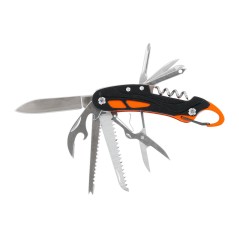 Scyzoryk 11 funkcji, karabińczyk , aluminium