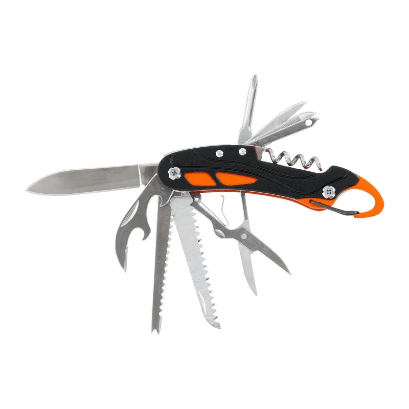 Scyzoryk 11 funkcji, karabińczyk , aluminium