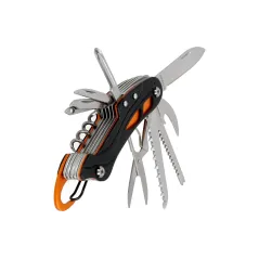 Scyzoryk 11 funkcji, karabińczyk , aluminium