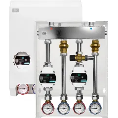 Grupa pompowa DURO SYSTEM D/S-GPRT-B-ZTM – 2 sekcje, rozdzielacz