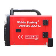 Zestaw producenta półautomat spawalniczy 2w1 TWINMIG 200A-IG reg. indukcyjności. MIG/MAG/FCAW/MMA Welder Fantasy + Wózek spawaln