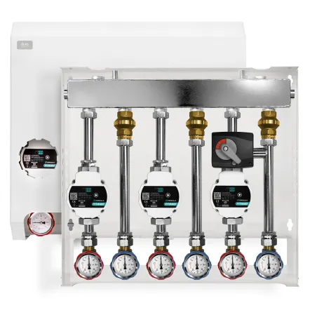 Grupa pompowa DURO SYSTEM D/S-GPRT-B-B-Z3D 3 obiegi z rozdzielaczem