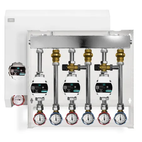 Duro System grupa pompowa D/S-GPRT-B-ZTM-ZTM 3-obiegowa z rozdzielaczem