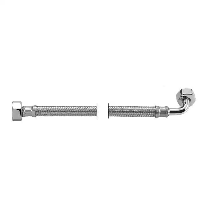 Wąż 1/2"x1/2" z kolanem nakr/nakr długość 130mm