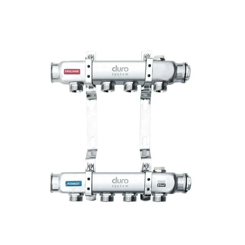 DURO SYSTEM rozdzielacz do C.O. 1" R 4 sekcje DURO SYSTEM rozdzielacz do C.O. 1" R 4 sekcje