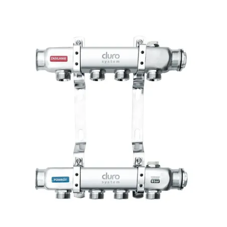 DURO SYSTEM rozdzielacz do C.O. 1" R 4 sekcje