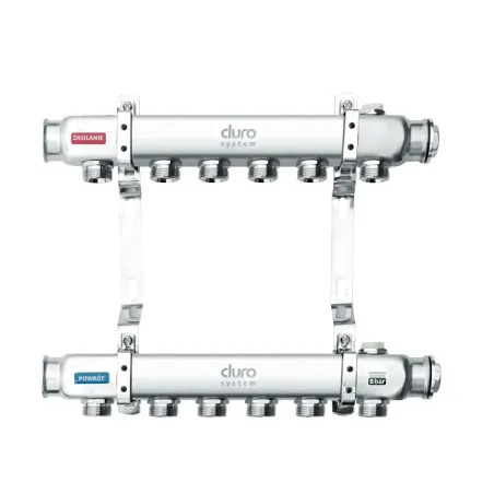 DURO SYSTEM – rozdzielacz do C.O. 1" R, 6 sekcji