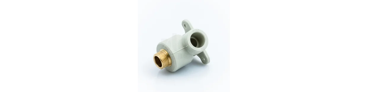 PP elbows with male thread for water and heating systems
