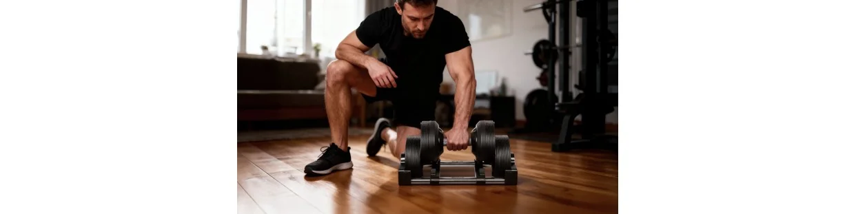 Automatische Gusseisen-Hanteln – platzsparend & flexibel für das Heimtraining