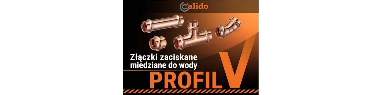 Kształtki miedziane Press profil V – instalacje