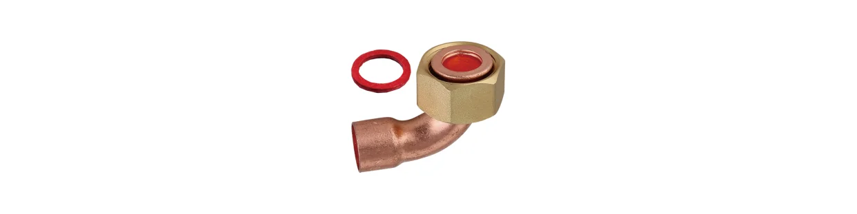 Copper Solder Elbows with Union Nut – For Plumbing and Heating Installations