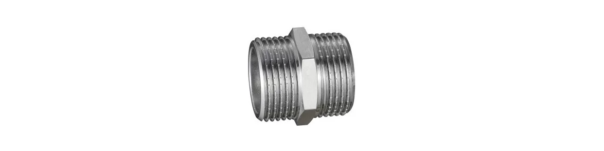Nickel-Plated Brass Nipple – Fittings for Water and Heating Installations