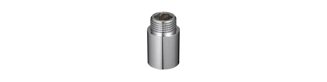 Nickel-Plated Brass Extension – Reliable Fittings for Water and Heating Systems