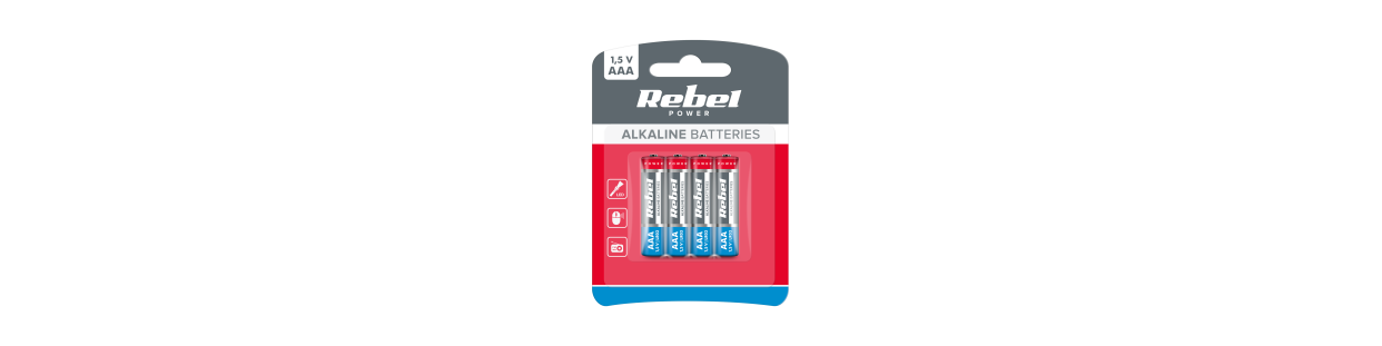 Baterie AAA do pilota, lampki, latarki