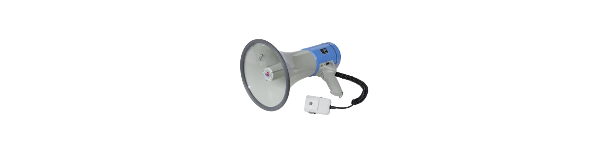 Megaphones and Horn Speakers for Public Address and Events