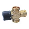 Three-way thermostatic valve for central heating