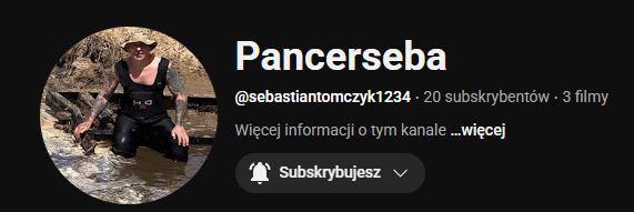 Pancerseba kanał na YouTube