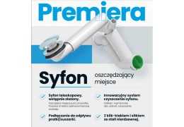 Syfon do umywalki w zabudowie szufladowej